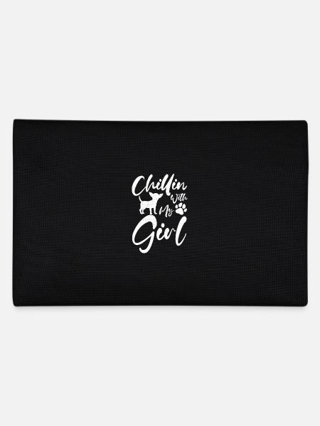 Chillin with my girl Chihuahua - Pencil Case - black - Back