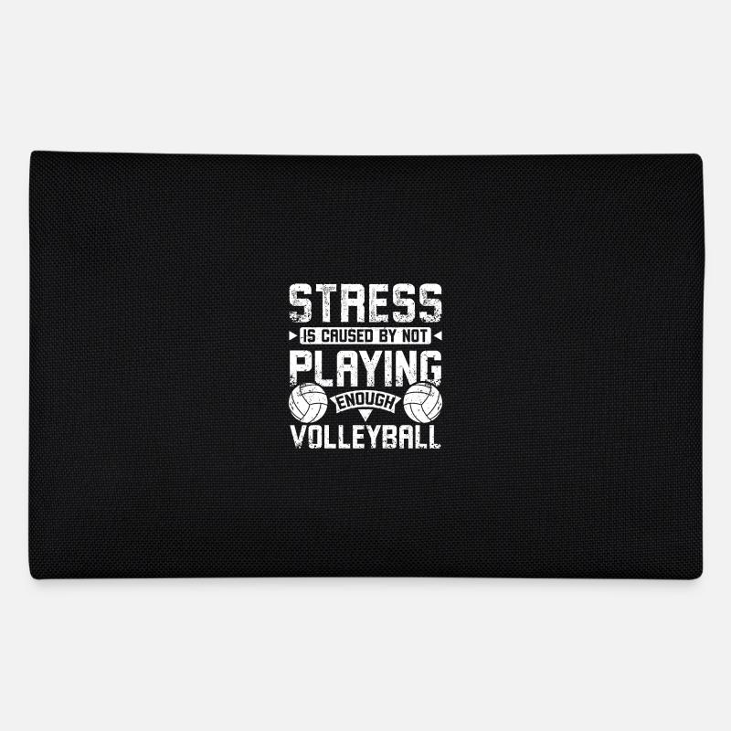 Stress is caused by not playing enough volleyball Federtasche