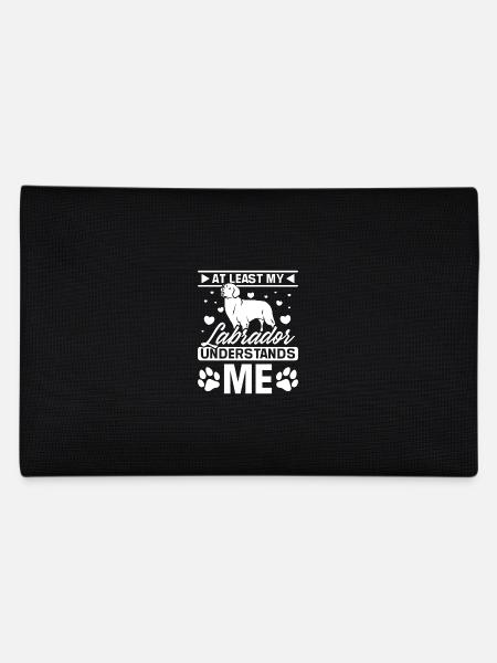 At least my labrador understands me - Federtasche - Schwarz - Hinten