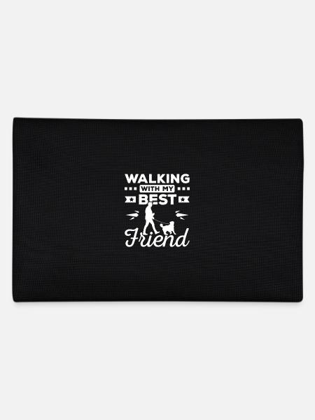 Walking with my best friend labrador - Federtasche - Schwarz - Hinten