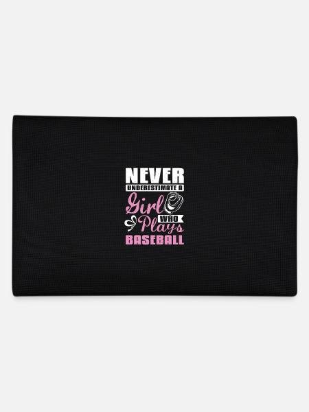 Ne sous-estimez jamais une fille qui joue au baseball - Trousse - noir - Dos