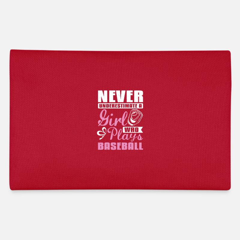 Never underestimate a girl who plays Baseball Pencil Case
