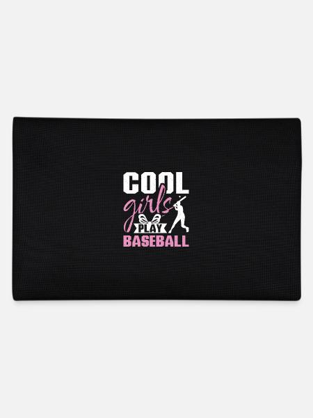Les filles cool jouent au baseball - Trousse - noir - Dos