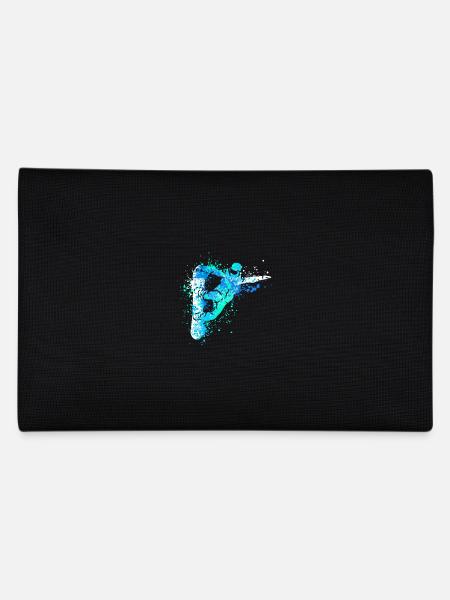 Splash Art Wintersport Snowboarder - Federtasche - Schwarz - Hinten