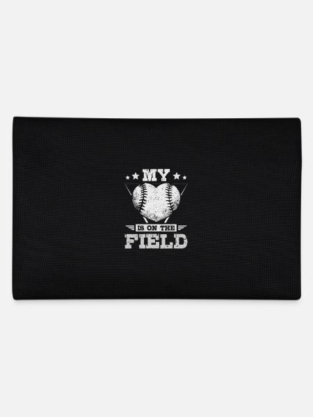 Mon cœur est sur le terrain de baseball - Trousse - noir - Dos