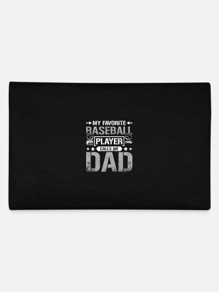My Favorite baseball player calls me dad - Federtasche - Schwarz - Hinten