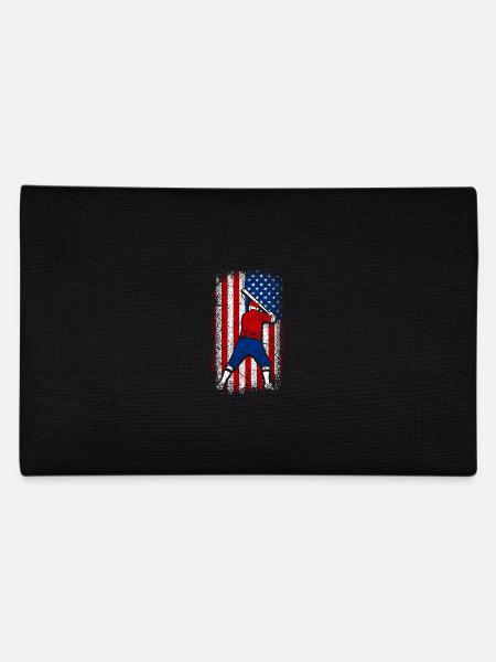 Usa drapeau américain baseball patriotique 4 juillet - Trousse - noir - Dos