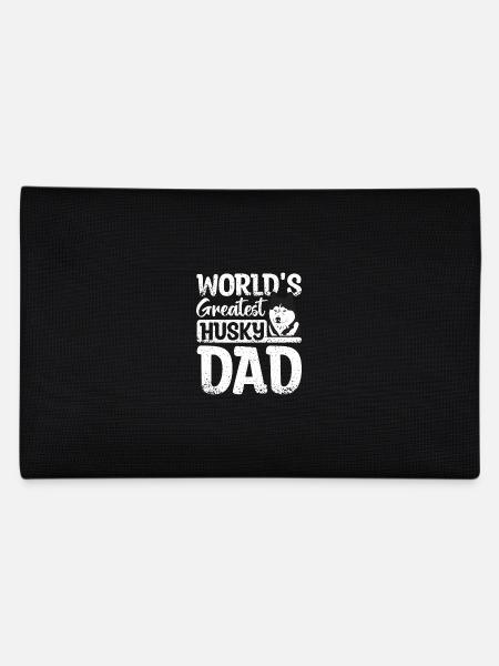 World's greatest siberian husky dad - Pencil Case - black - Back