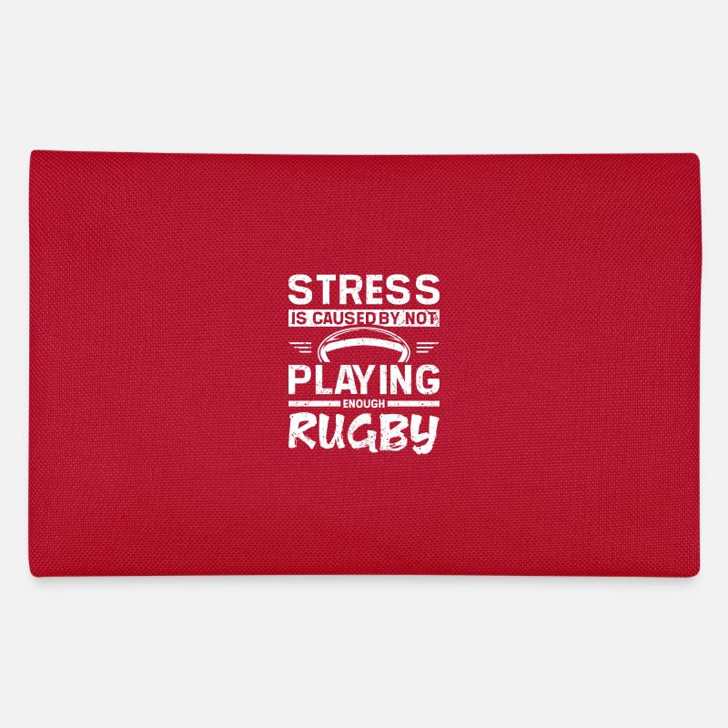 Stress is caused by not playing enough rugby Federtasche
