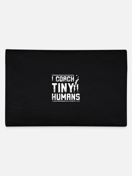 I coach tiny humand rugby coach - Pencil Case - black - Back