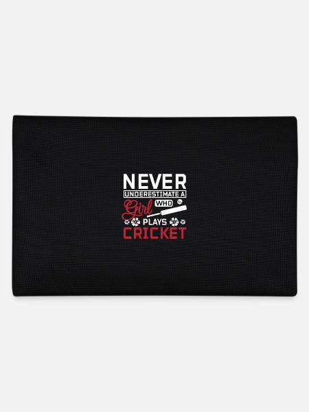 Never underastemae a girl who plays cricket - Federtasche - Schwarz - Hinten