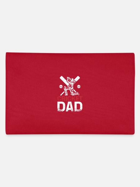 Fathers Day Daddy Cricket Dad - Federtasche - Rot - Hinten