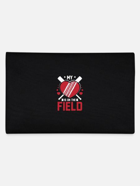 Mon cœur est sur le terrain de cricket - Trousse - noir - Dos
