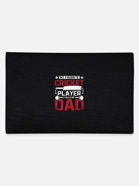 My favorite cricket player calls me dad - Federtasche - Schwarz - Hinten