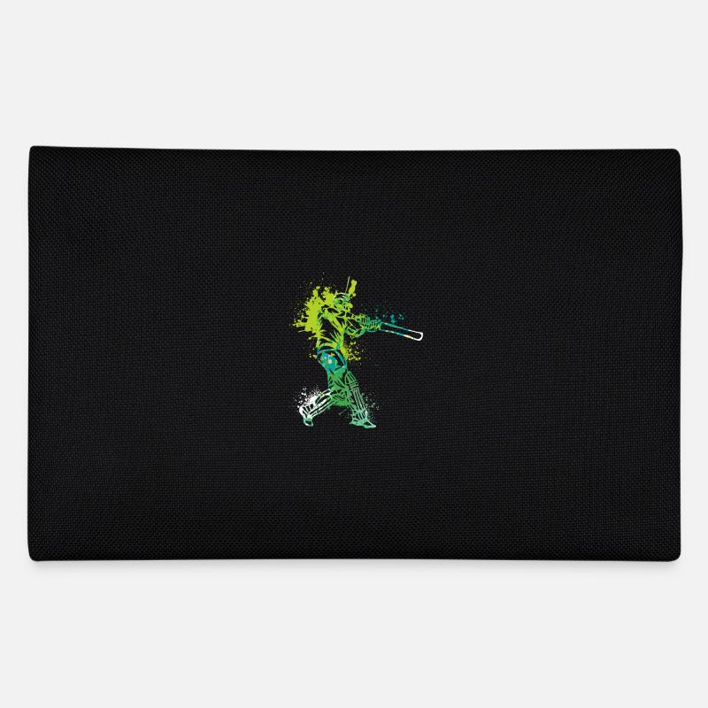 Splash Art Cricket Player Pencil Case