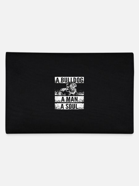 A english bulldog a man a soul - Pencil Case - black - Back