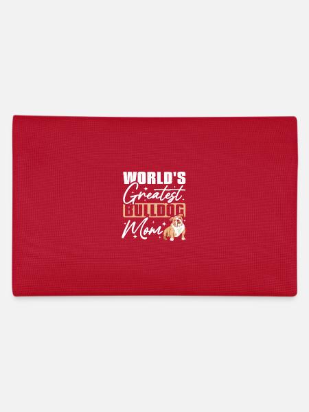 La plus grande maman bouledogue anglaise du monde - Trousse - rouge - Dos
