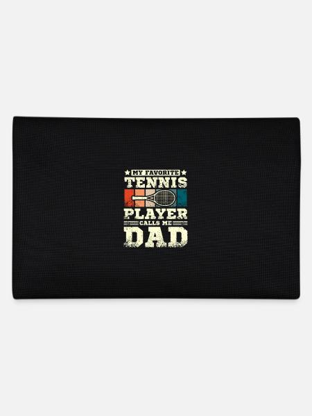 Mon joueur de tennis préféré m’appelle papa - Trousse - noir - Dos