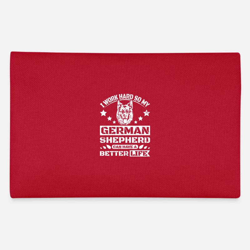 Work so my german shepherd can have a better life Federtasche