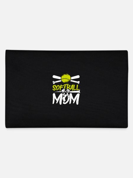 Fête des mères Maman softball Maman - Trousse - noir - Dos