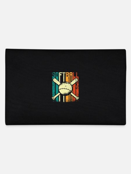 Softball Rétro Vintage - Trousse - noir - Dos