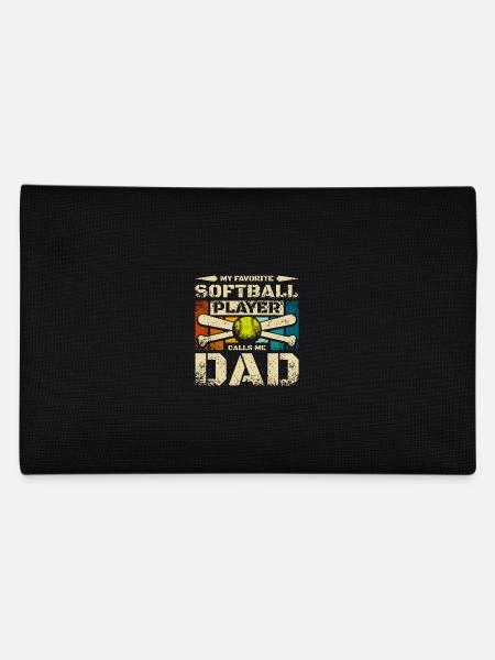 Mon joueur de softball préféré m’appelle papa - Trousse - noir - Dos