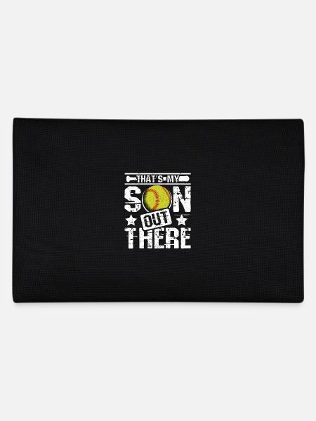 C’est mon fils là-bas softball - Trousse - noir - Dos