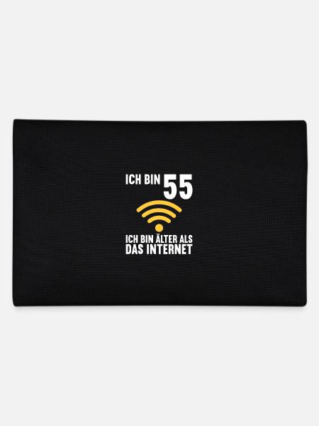 Ich bin 55 Ich bin älter als das Internet - Federtasche - Schwarz - Hinten