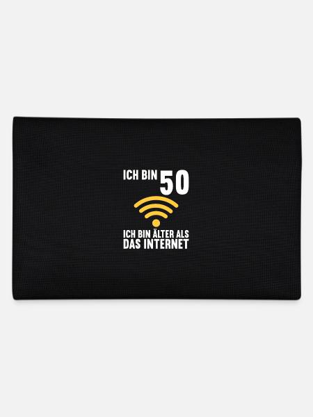 Ich bin 50 Ich bin älter als das Internet - Federtasche - Schwarz - Hinten