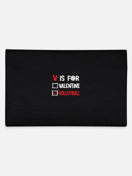 V is for valentine volleyball - Federtasche - Schwarz - Hinten