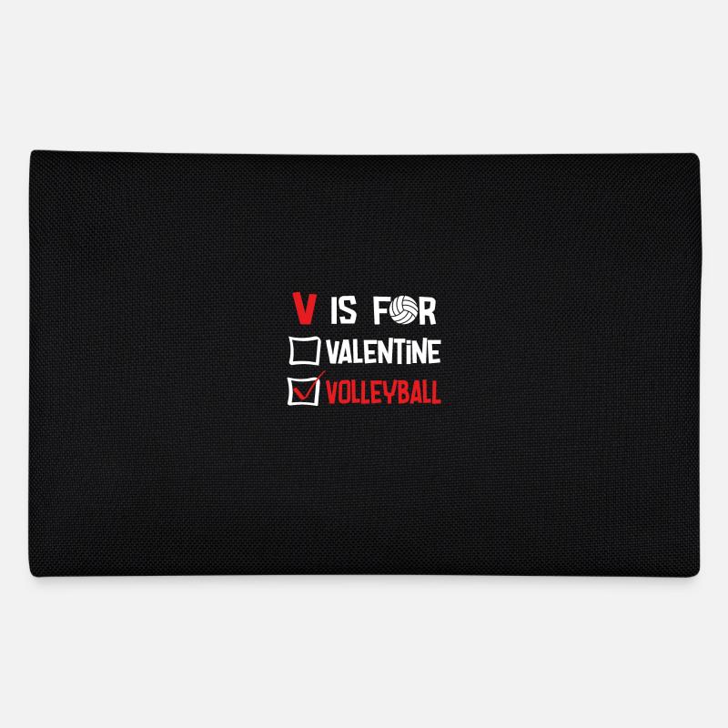V is for valentine volleyball Federtasche