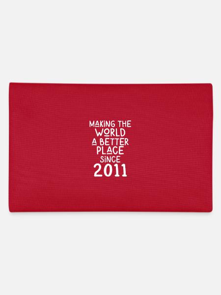 Rendre le monde meilleur depuis 2011 - Trousse - rouge - Dos