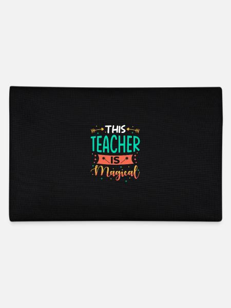 Lehrerin Geschenk - Federtasche - Schwarz - Hinten