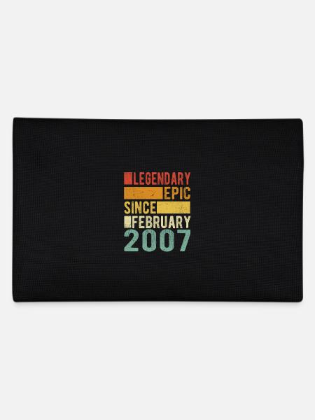 Birthday February 2007 Legendary Epic - Pencil Case - black - Back