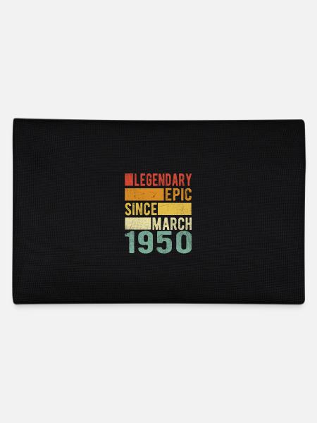 Birthday March 1950 Legendary epic - Pencil Case - black - Back