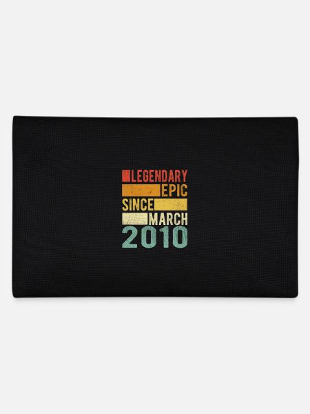 Birthday March 2010 Legendary epic - Pencil Case - black - Back