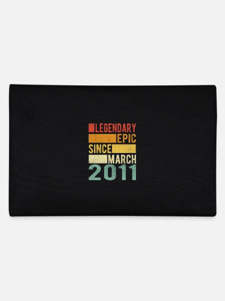 Geburtstag März 2011 Legendär Episch - Federtasche - Schwarz - Hinten