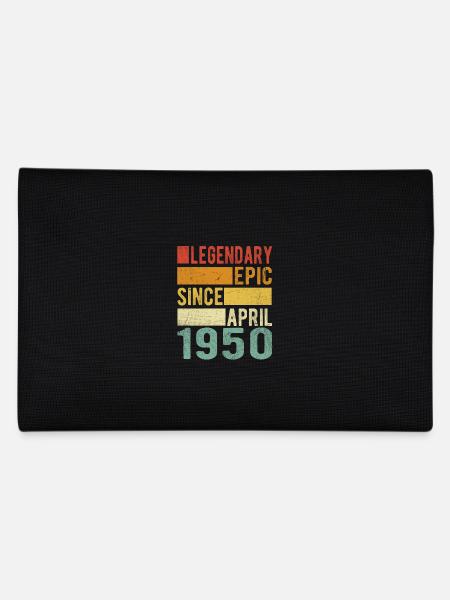 Birthday April 1950 Legendary epic - Pencil Case - black - Back