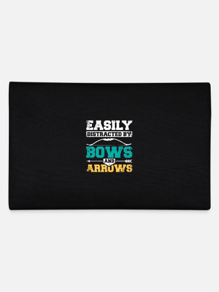 Easily distracted by bow and arrow - Pencil Case - black - Back