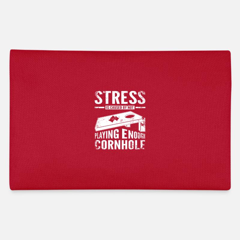 Stress is caused by not playing enough cornhole Federtasche