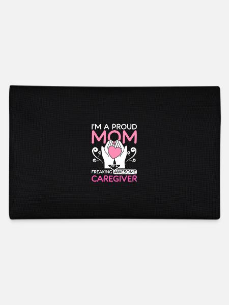 Mother of a damn great caregiver - Pencil Case - black - Back