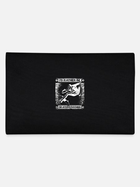 Ich würde lieber Skateboard fahren - Federtasche - Schwarz - Hinten
