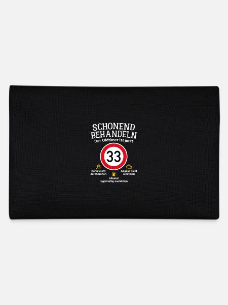 33. Geburtstag Schonend Behandeln Oldtimer Ist 33 - Federtasche - Schwarz - Hinten