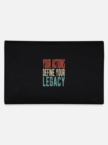 Your actions define your legacy - Pencil Case - black - Back