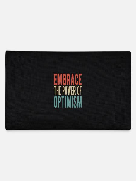 Embrace the power of optimism - Pencil Case - black - Back