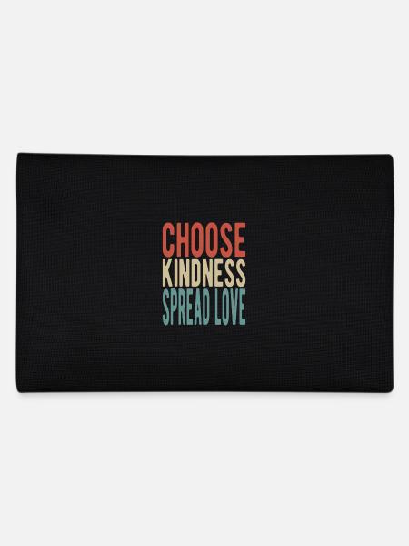 Choose kindness, spread love - Federtasche - Schwarz - Hinten
