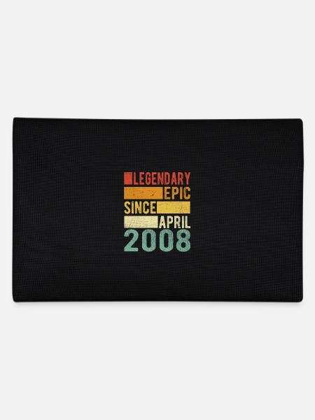 Birthday April 2008 Legendary Epic - Pencil Case - black - Back