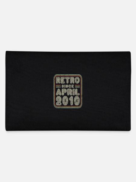 Birthday April 2010 Retro Gift - Pencil Case - black - Back