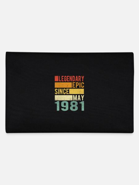 Geburtstag Mai 1981 Legendär Episch - Federtasche - Schwarz - Hinten