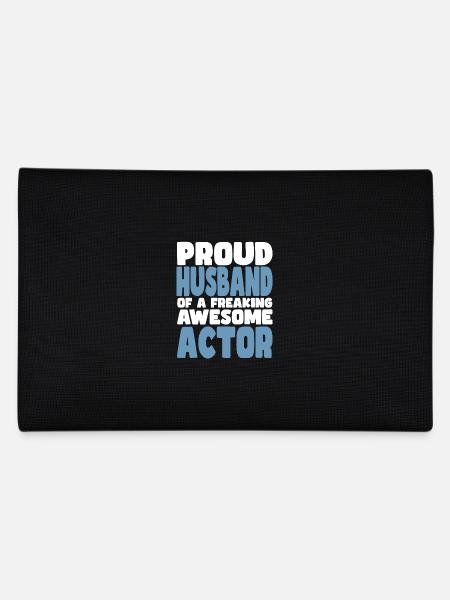 Proud wife of a damn good actor - Pencil Case - black - Back